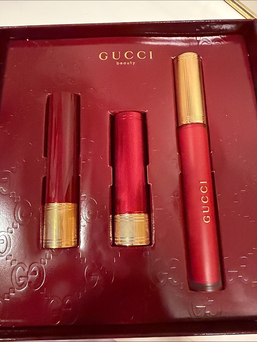 Gucci Rosso Ancora lipstick trio gift set - Picture 5 of 6